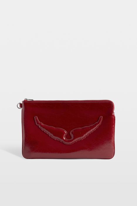 Angel Leather Clutch