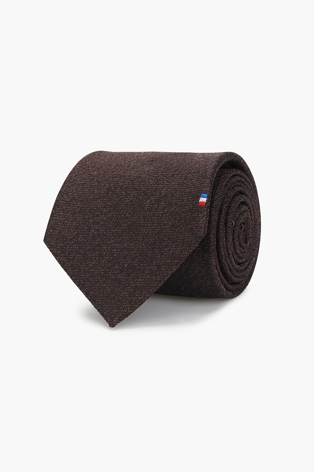 조직 솔리드 삼색 자수 254 넥타이 브라운 TE6SM62KA254TBW