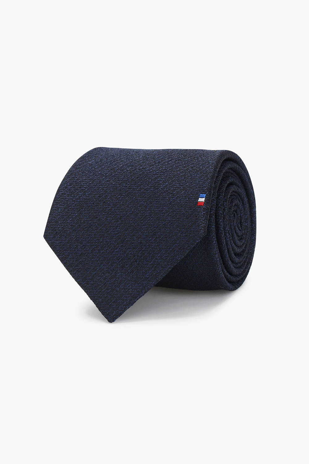 조직 솔리드 삼색 자수 254 넥타이 네이비 TE6SM62KA254TNY