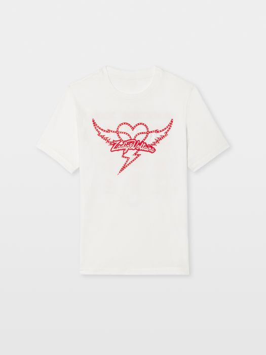 Edwin Heart Wings Strass T-Shirt