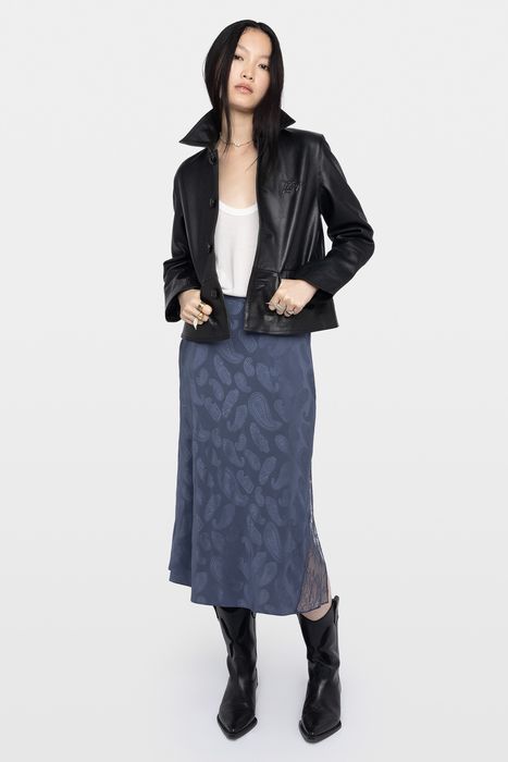 Jayla Paisley Silk Skirt