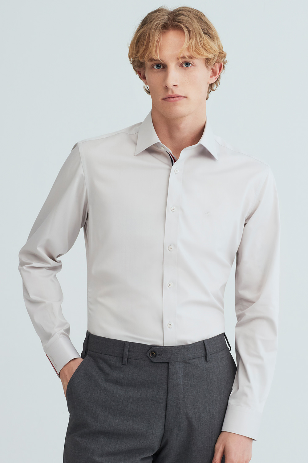 트리콜로르 953 컴포터블 셔츠 베이지 SE6SM22LS953SBE