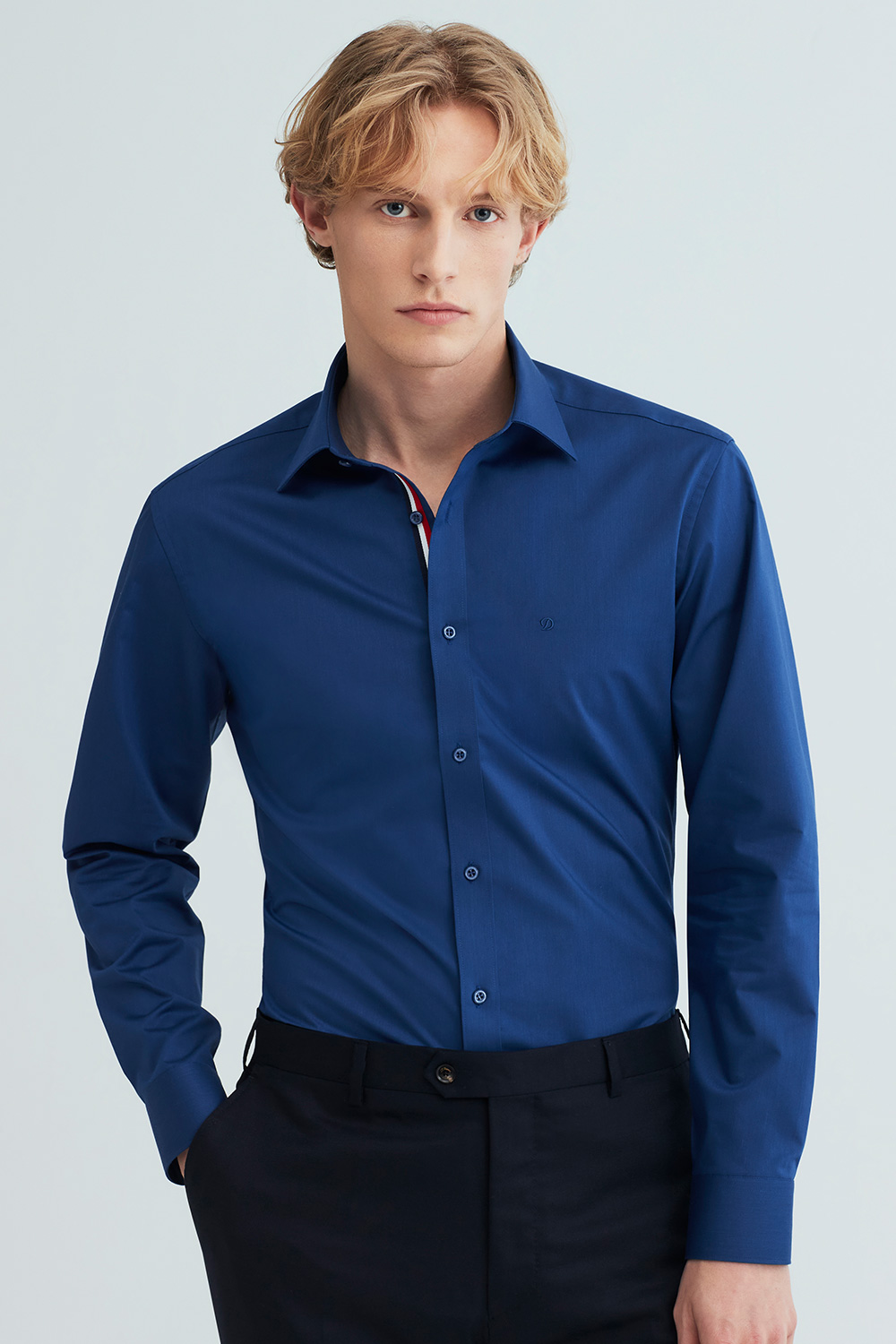 히든 트리콜로르 951 컴포터블 셔츠 블루 SE6SM22LS951SBU