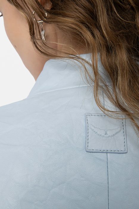 Veryn Crinkled Leather Jacket