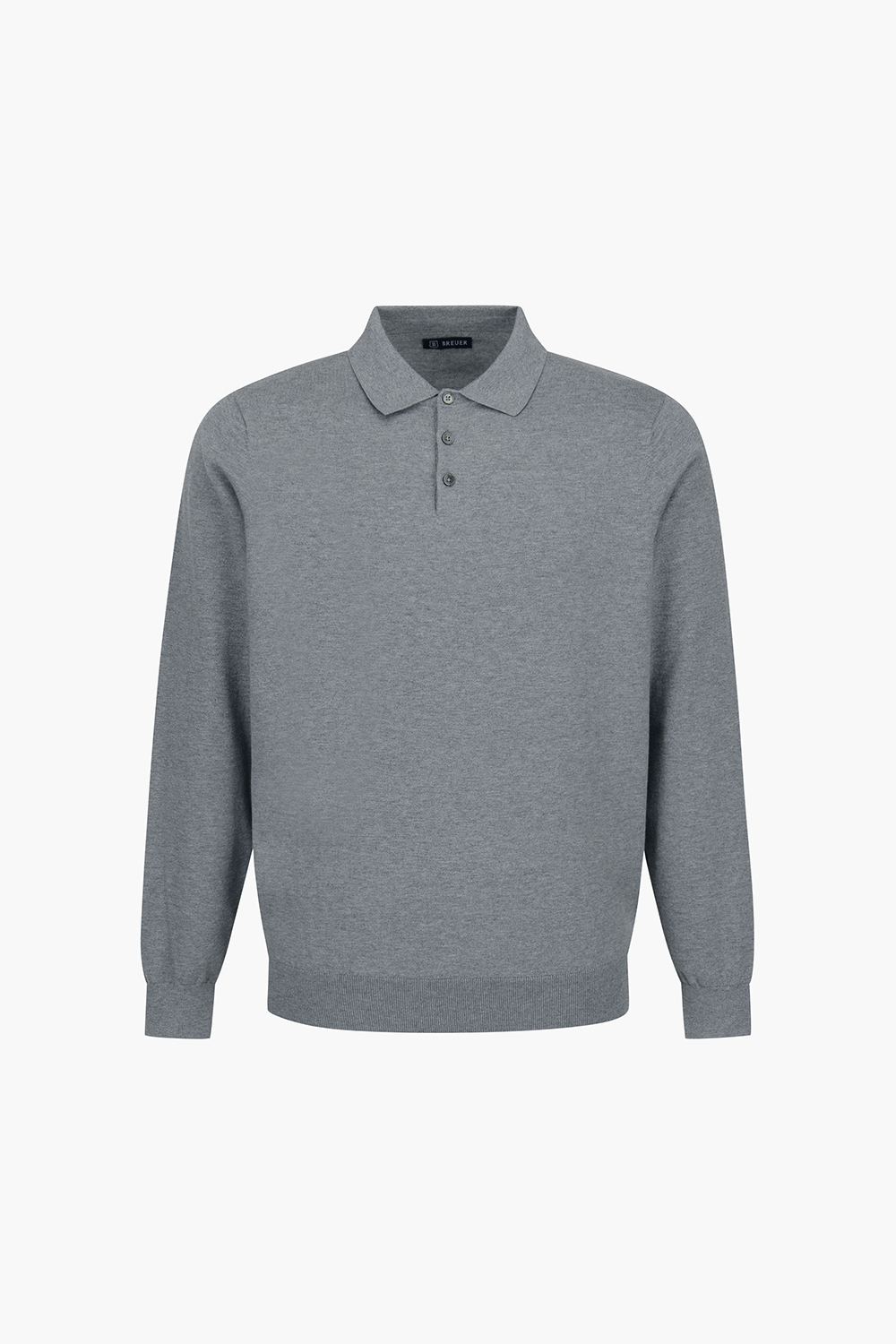 코튼 폴로 베이직 긴소매 니트 26/102GRAY