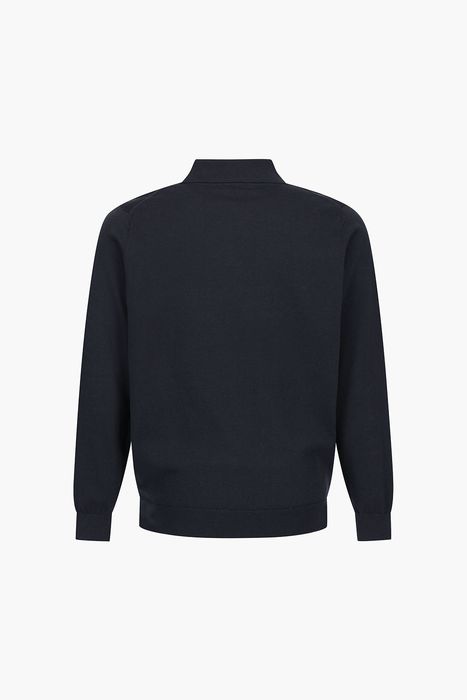 코튼 폴로 베이직 긴소매 니트 26/102NAVY