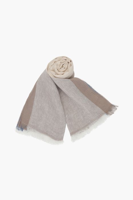 린넨 컬러블럭 스카프 06455P690708