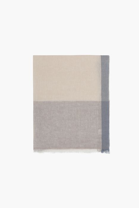 린넨 컬러블럭 스카프 06455P690708