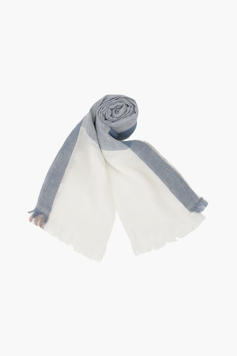 린넨 컬러블럭 스카프 06455P690701