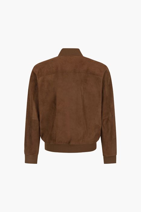 램스킨 스웨이드 하이넥 버튼 봄버 점퍼 208U20PEL71320