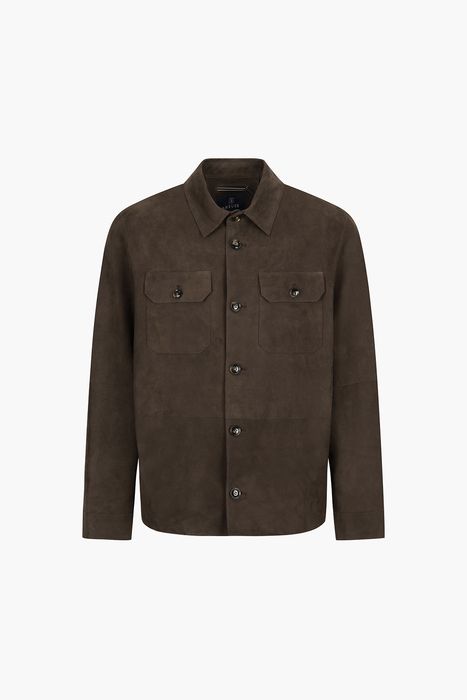 램스킨 스웨이드 플랩포켓 셔츠형 캐주얼 자켓 208U19PEL71327