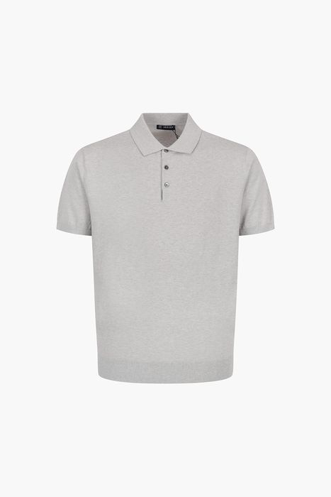 코튼 폴로 베이직 반소매 니트 26/101LT GRAY
