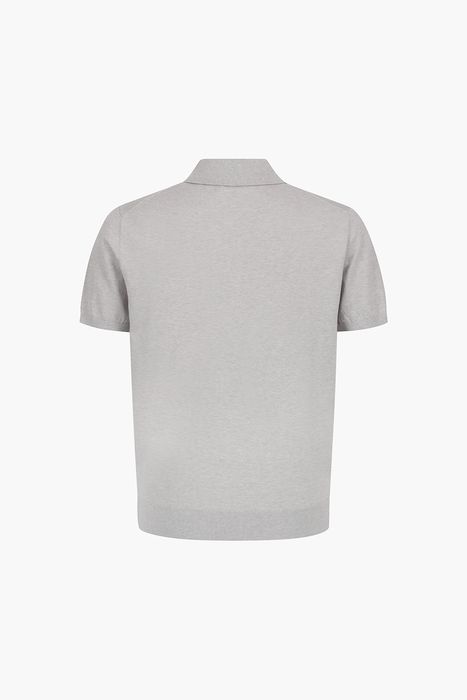 코튼 폴로 베이직 반소매 니트 26/101LT GRAY