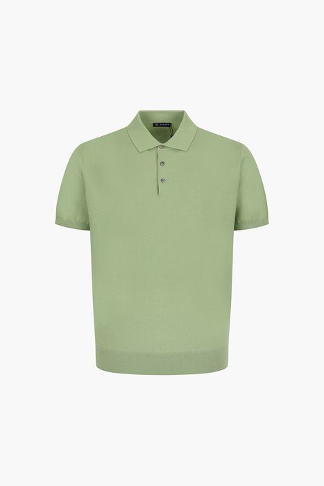 코튼 폴로 베이직 반소매 니트 26/101LT GREEN