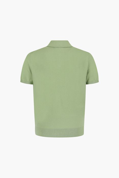 코튼 폴로 베이직 반소매 니트 26/101LT GREEN