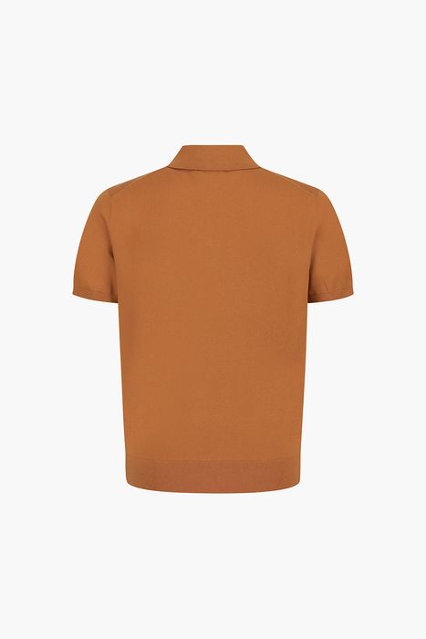 코튼 폴로 베이직 반소매 니트 26/101ORANGE