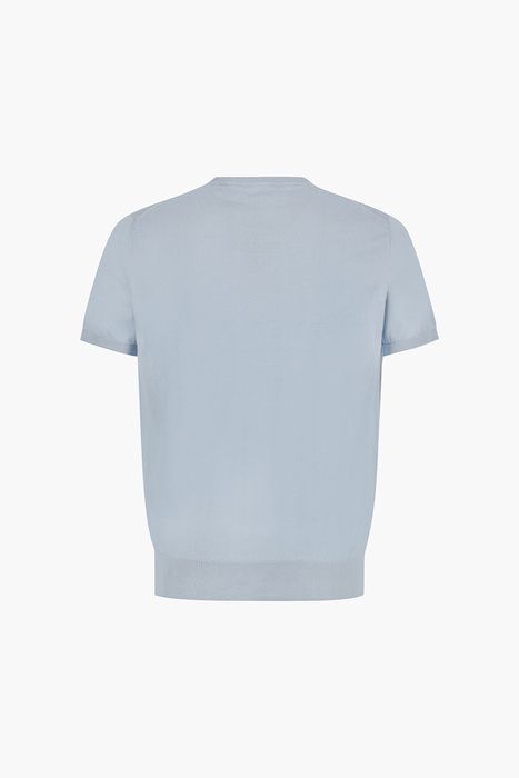 코튼 크루넥 베이직 반소매 니트 BR801MC CS0169