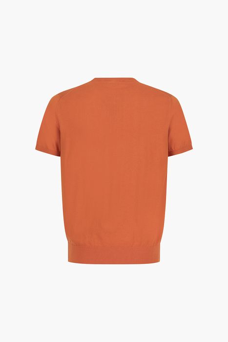 코튼 크루넥 베이직 반소매 니트 BR801MC CS0581