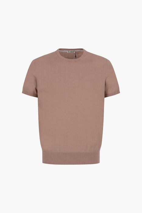 코튼 크루넥 베이직 반소매 니트 BR801MC CS0600