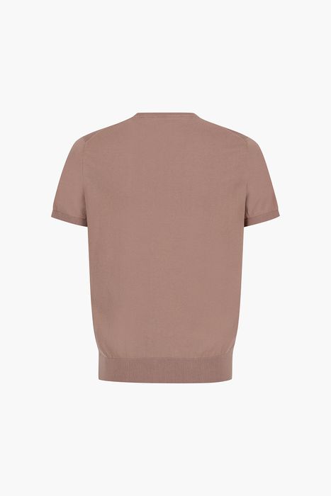 코튼 크루넥 베이직 반소매 니트 BR801MC CS0600