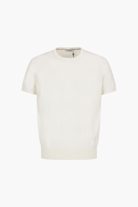 코튼 크루넥 베이직 반소매 니트 BR801MC CS0332