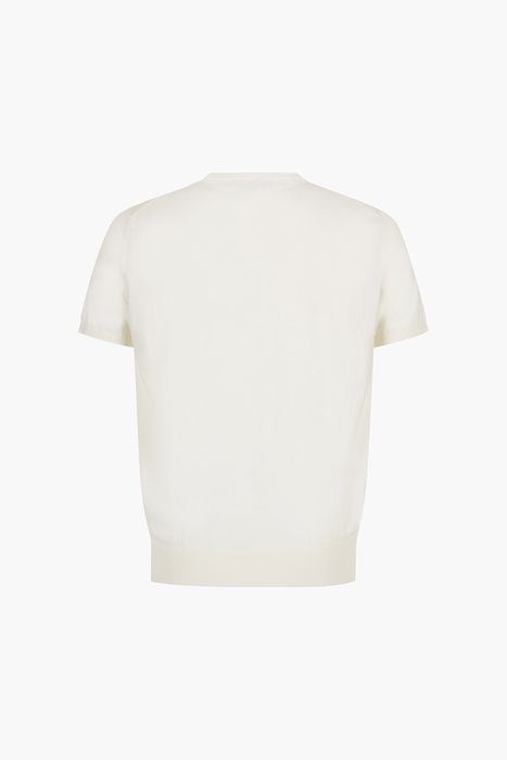 코튼 크루넥 베이직 반소매 니트 BR801MC CS0332