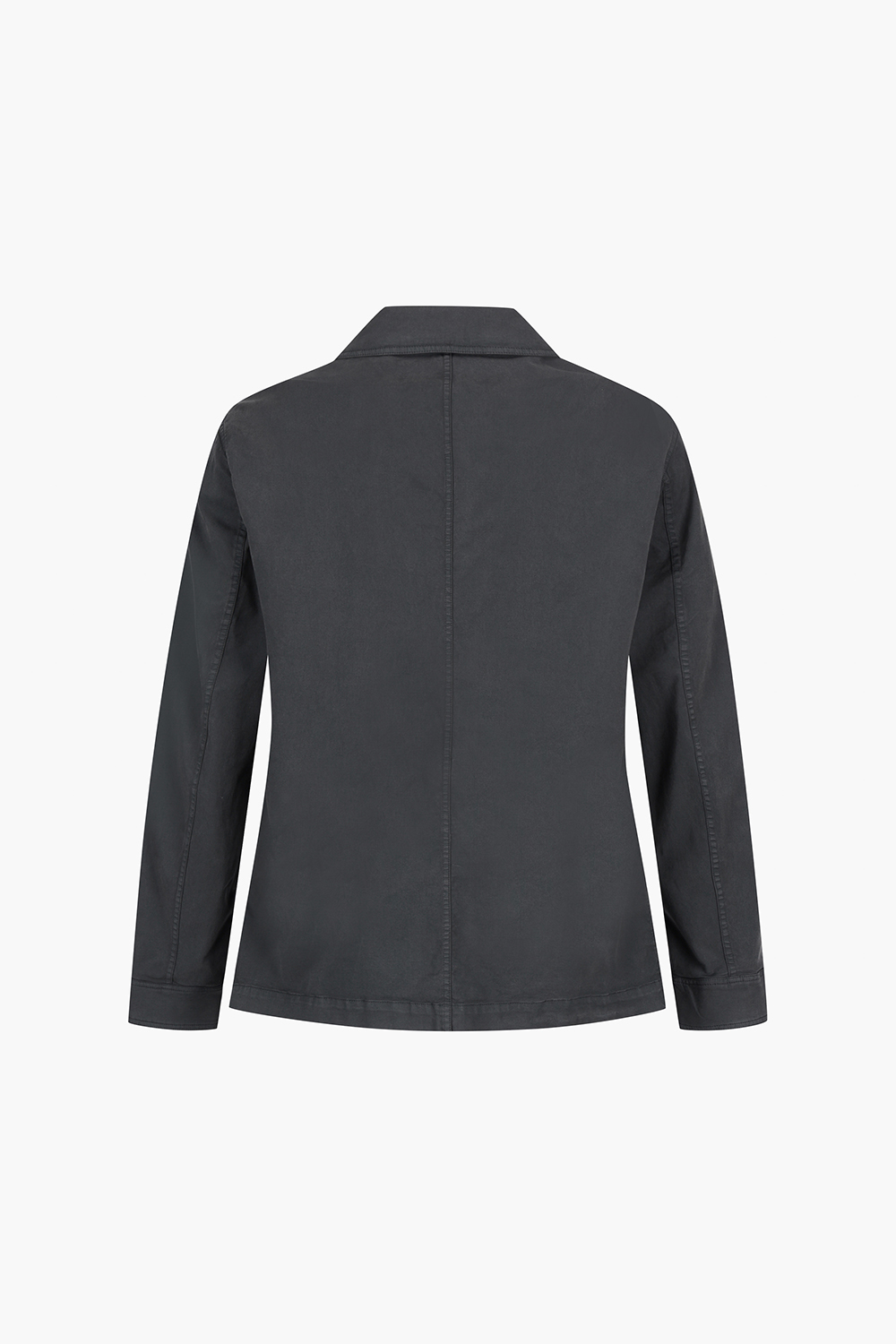 PAINTRE 코튼 라이크라 혼방 소매 로고 자수 101 다크그레이 캐주얼 자켓