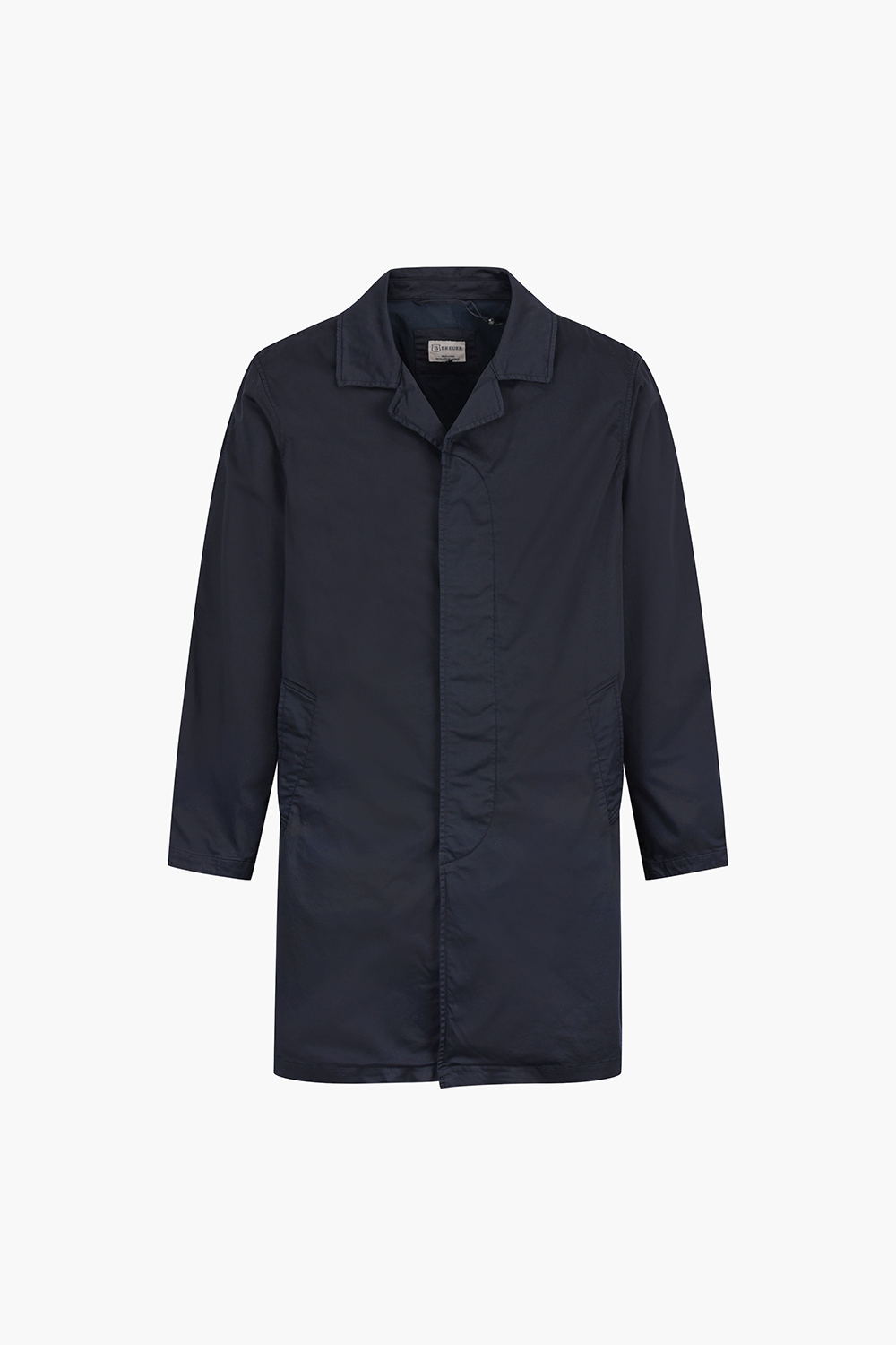 BOGART 코튼 스탠다드 하이넥 투웨이 102 다크네이비 트렌치 코트