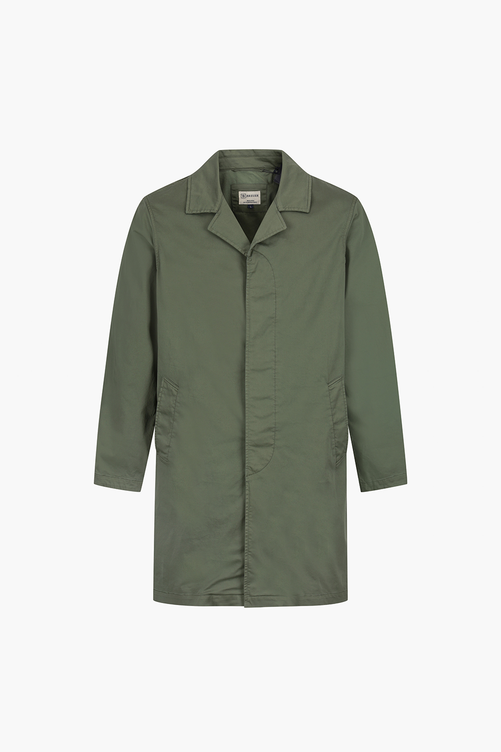 BOGART 코튼 스탠다드 하이넥 투웨이 102 카키 트렌치 코트