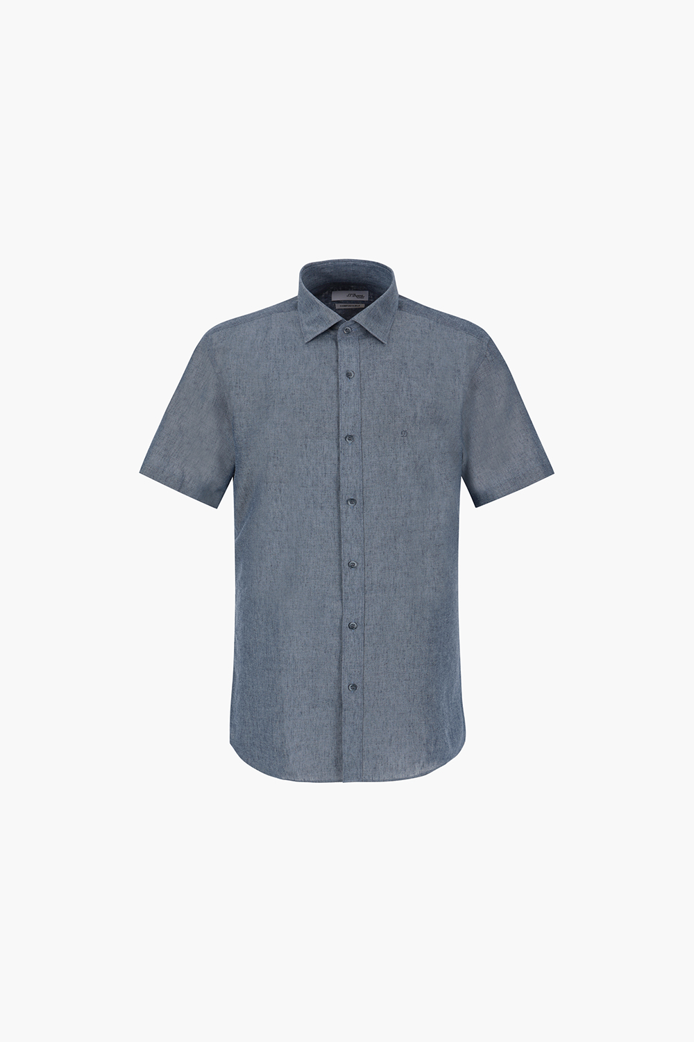 린넨 믹스 솔리드 757 컴포터블 반팔 셔츠 그레이 SE4MM22HS757SGY