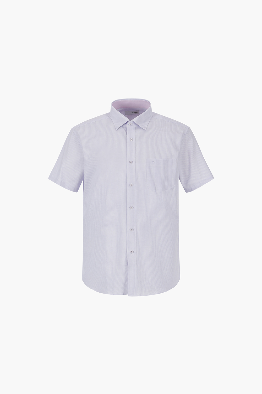 체크 도비 배색 105 비즈니스 반팔 셔츠 핑크 SE4MM11HS105SPU