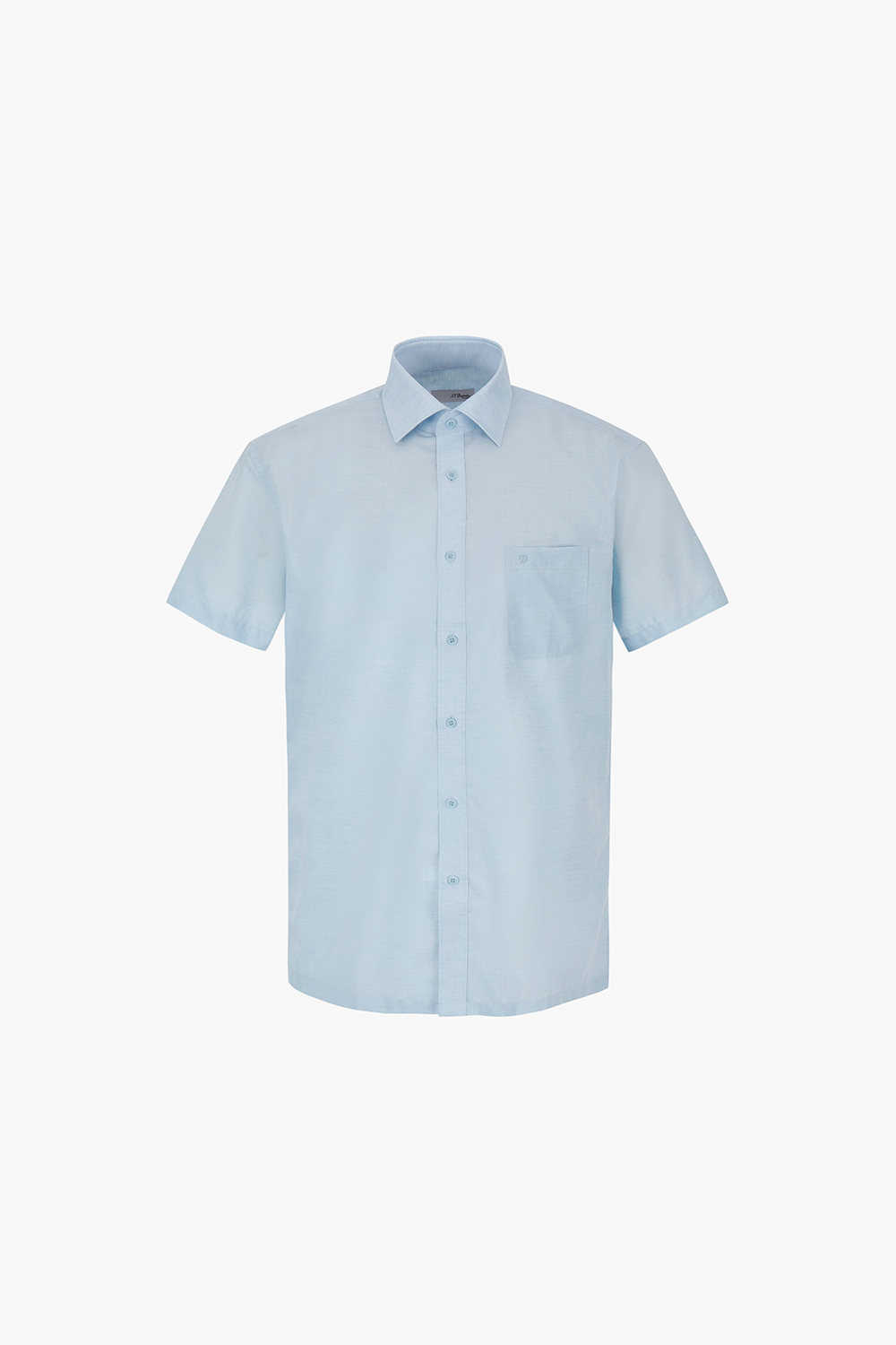 린넨 믹스 704 비즈니스 반팔 셔츠 블루 SE5MM12HS704SBU