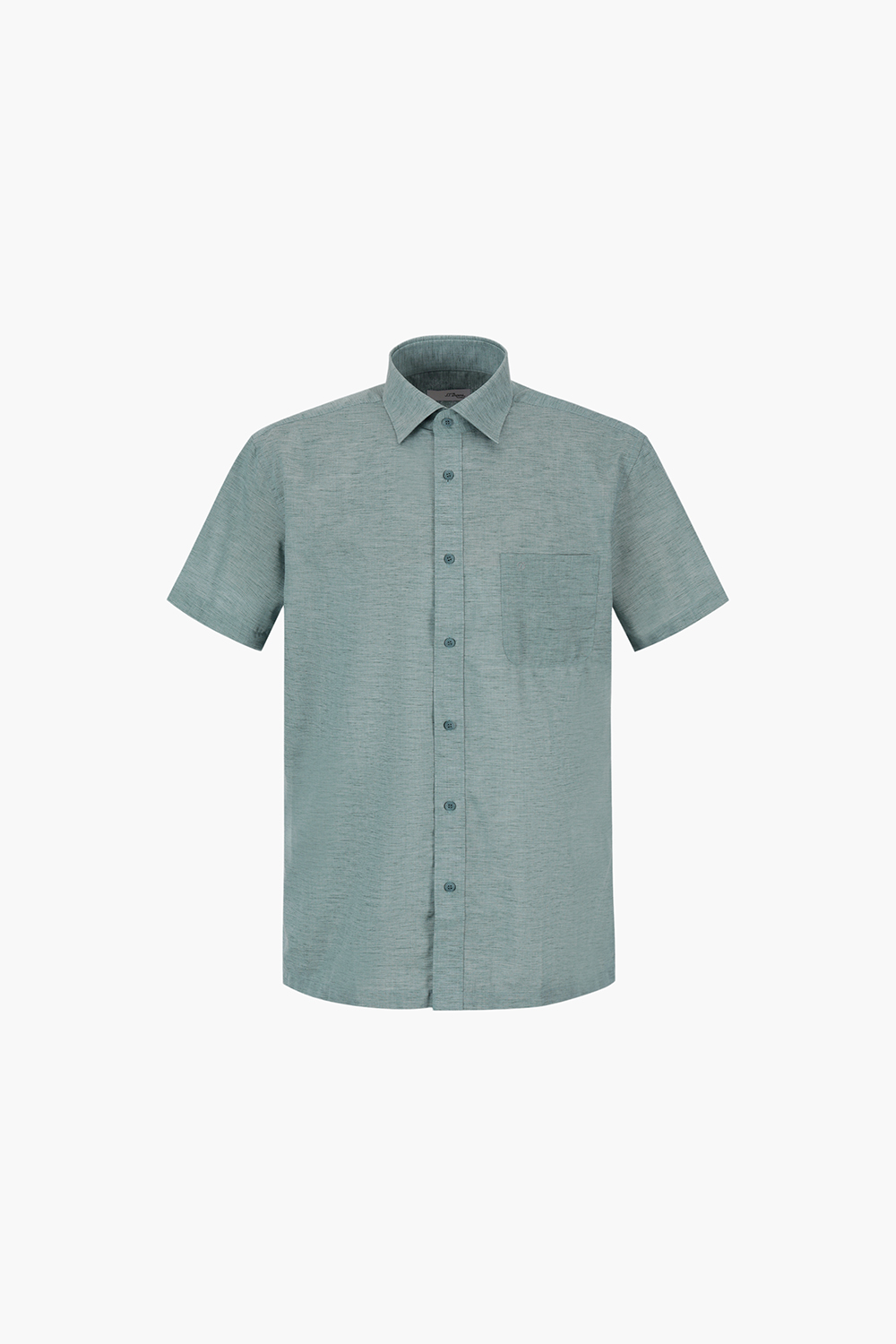 린넨 믹스 704 비즈니스 반팔 셔츠 그린 SE5MM12HS704SGE