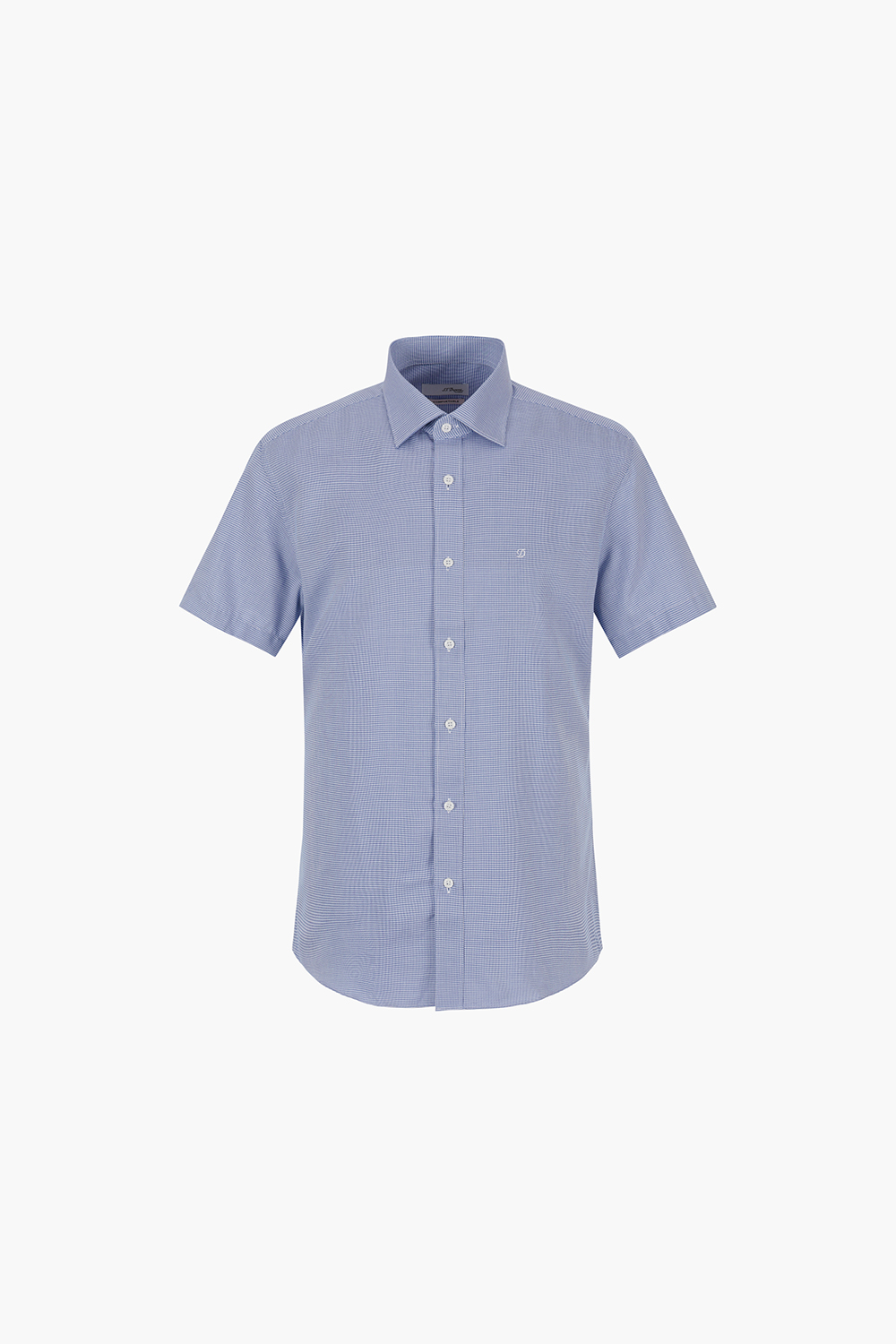 텐셀 도비 솔리드 756 컴포터블 반팔 셔츠 블루 SE4MM22HS756SBU