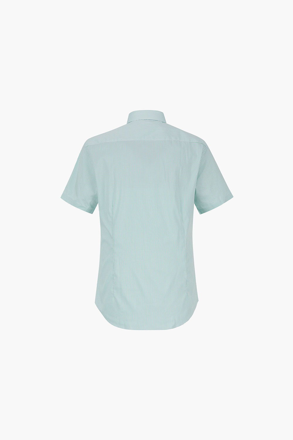 미니 체크 배색 759 컴포터블 반팔 셔츠 그린 SE5MM22HS759SGE