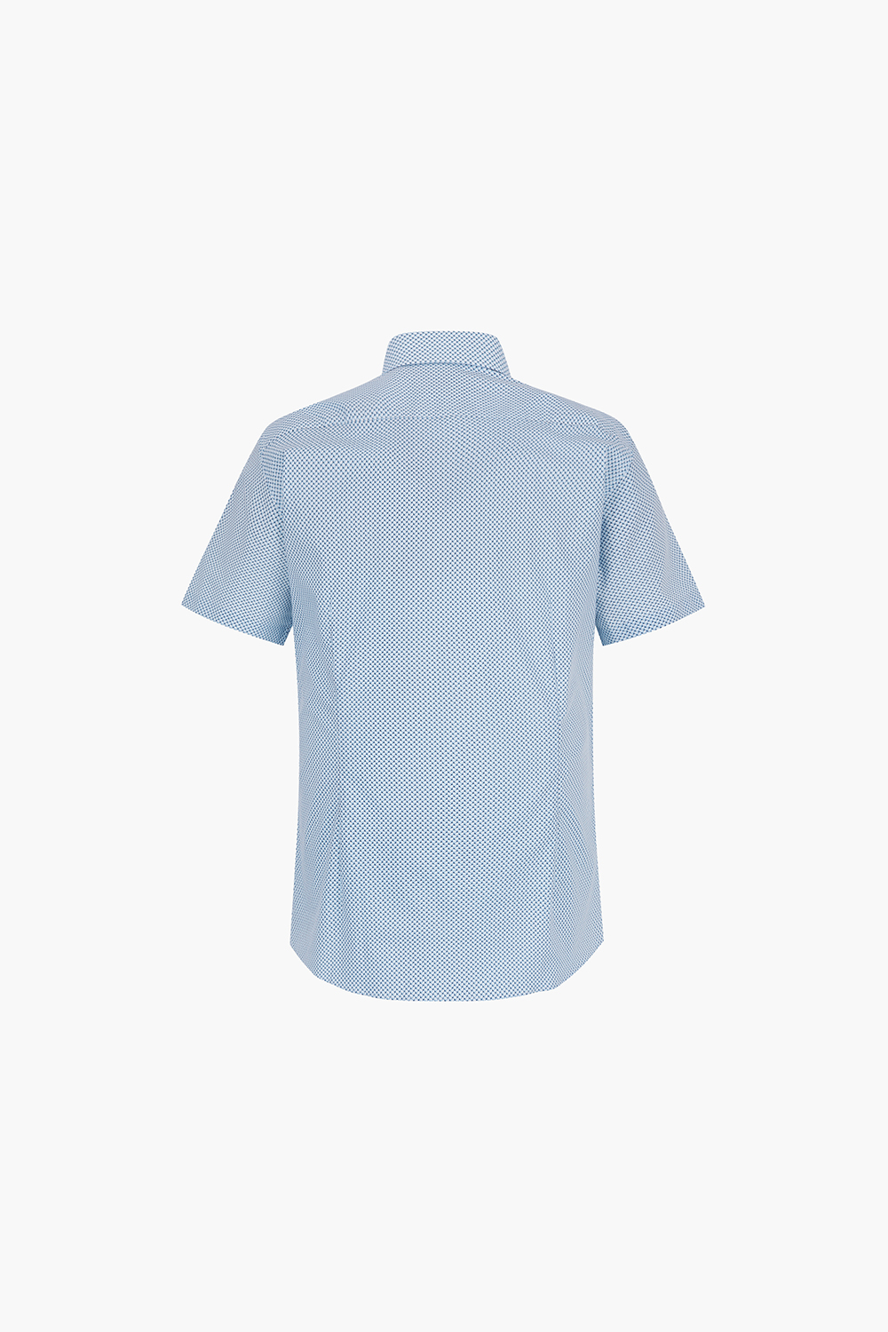 지오메트릭 프린트 761 컴포터블 반팔 셔츠 블루 SE4MM22HS761SBU