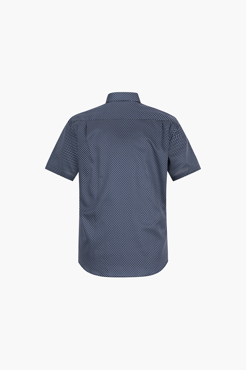 플라워 모티브 프린트 203 비즈니스 반팔 셔츠 네이비 SE4MM11HS203SNY