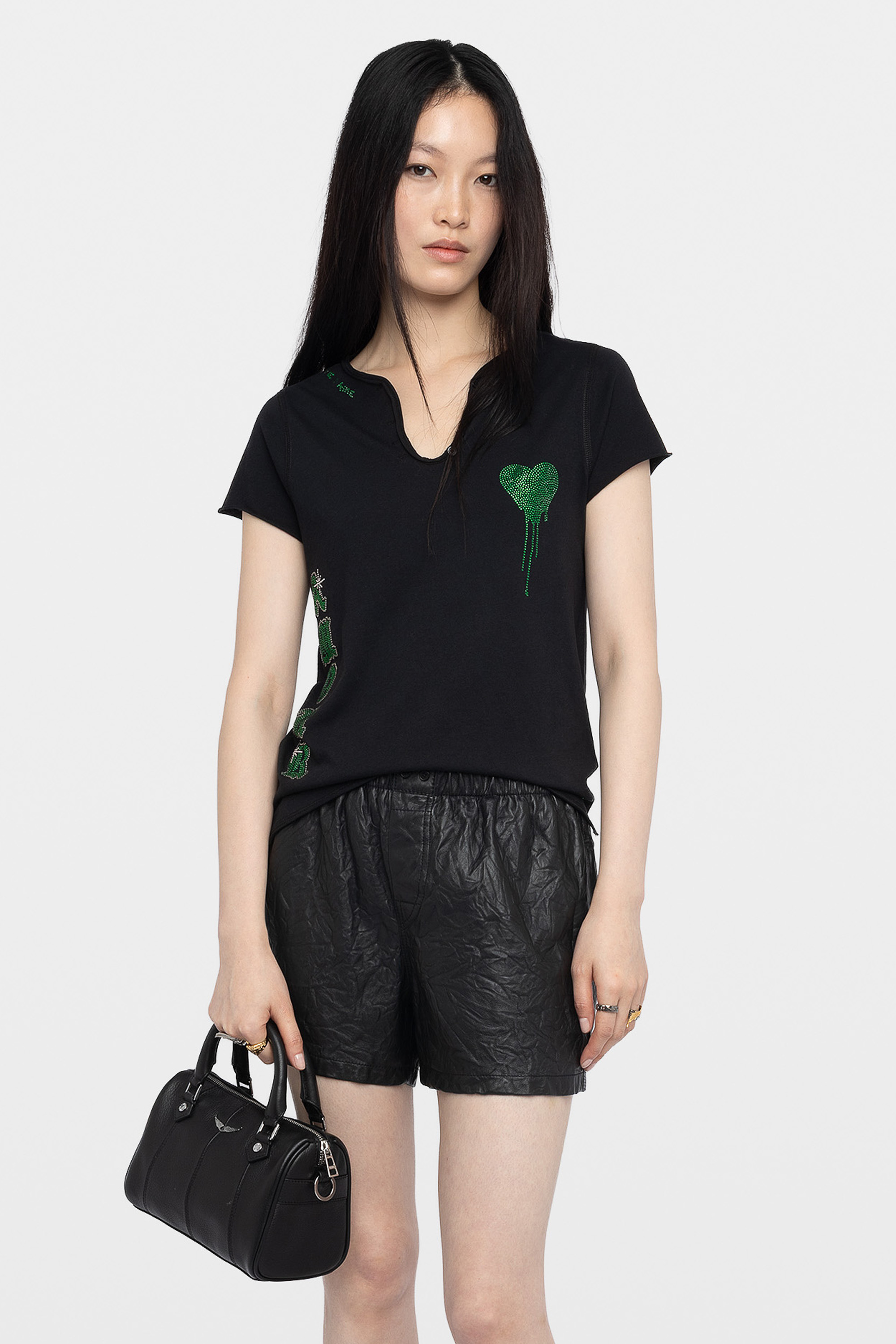 Tunisien Heart Strass T-shirt