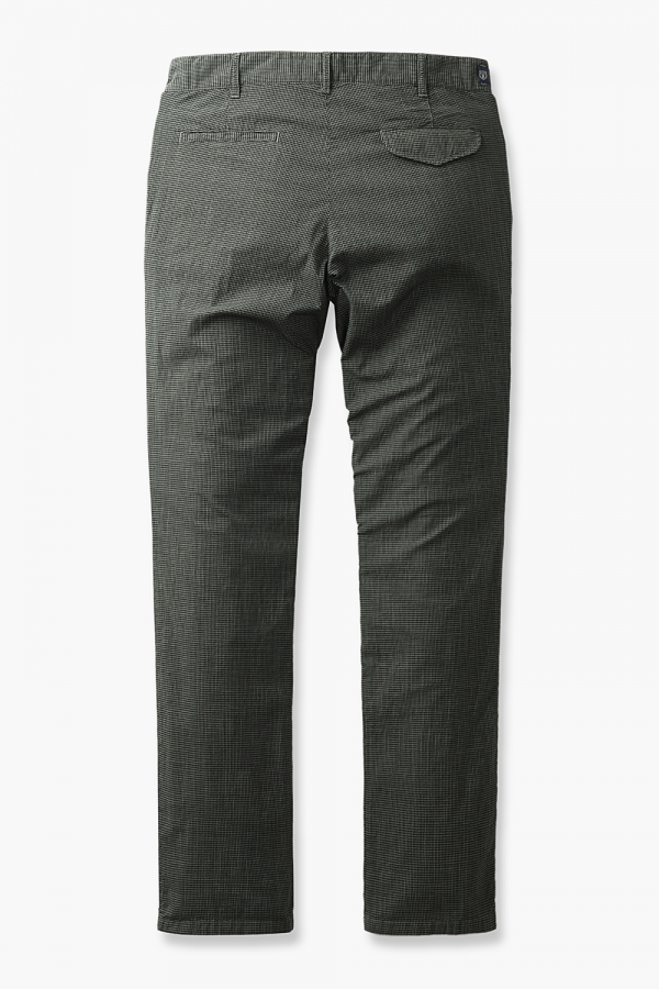 [아울렛특가] 9SPT30177 코튼 린넨 혼방 깅엄 체크 슬림 팬츠 RI0006P950604