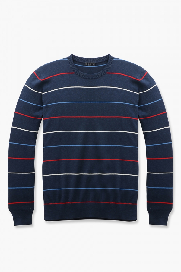 [아울렛특가] 0SKN10366 코튼 스트라이프 긴소매 니트 BR013P055602