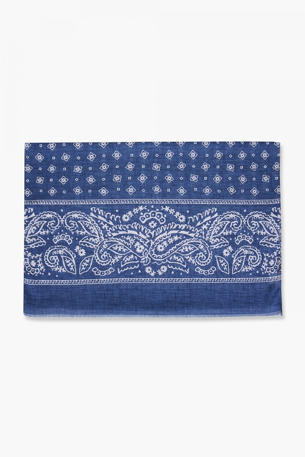 코튼 헤이즐리 도트 패턴 102 네이비 스카프