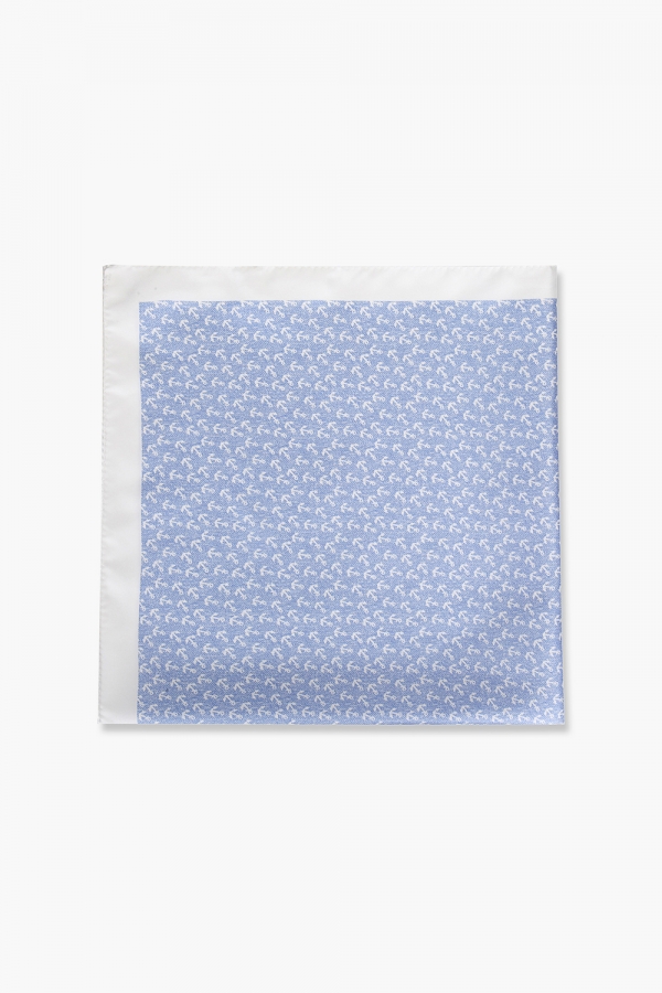 실크 사이드 스퀘어 301 블루 스카프