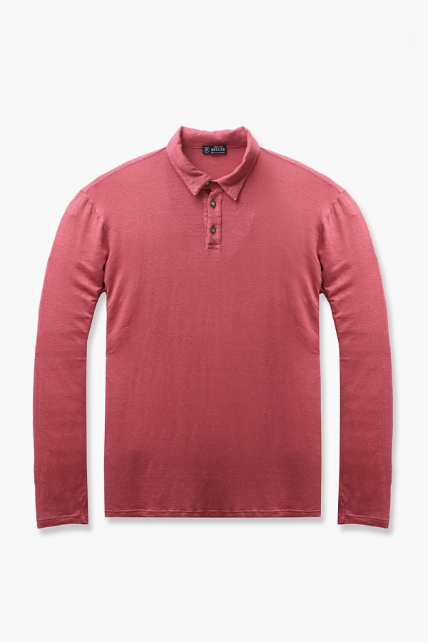 [아울렛특가] 0SKN10544 린넨 폴로 긴소매 티셔츠 BCJ011P055802