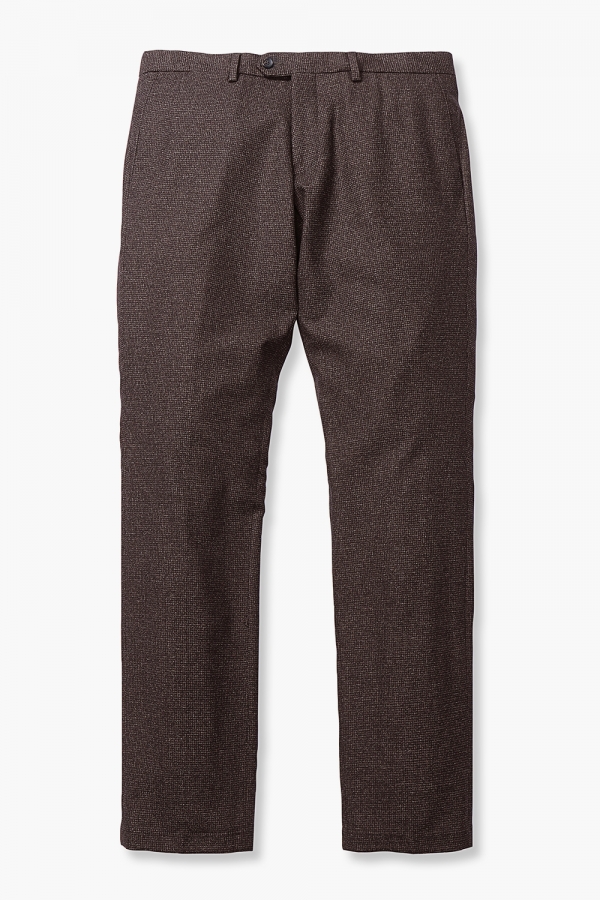 [아울렛특가] 1FPT80188 울 코튼 혼방 깅엄 체크 슬림 팬츠 3022808A02