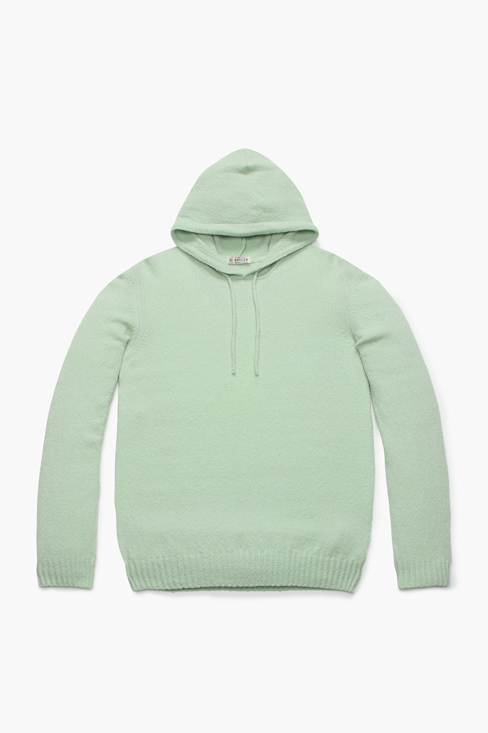 코튼 후드 102 라이트그린 긴소매 니트