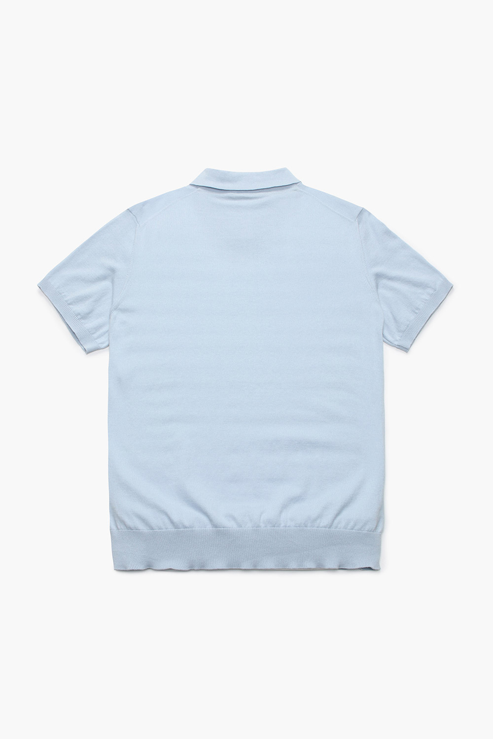 코튼 폴로 501 라이트블루 반소매 니트