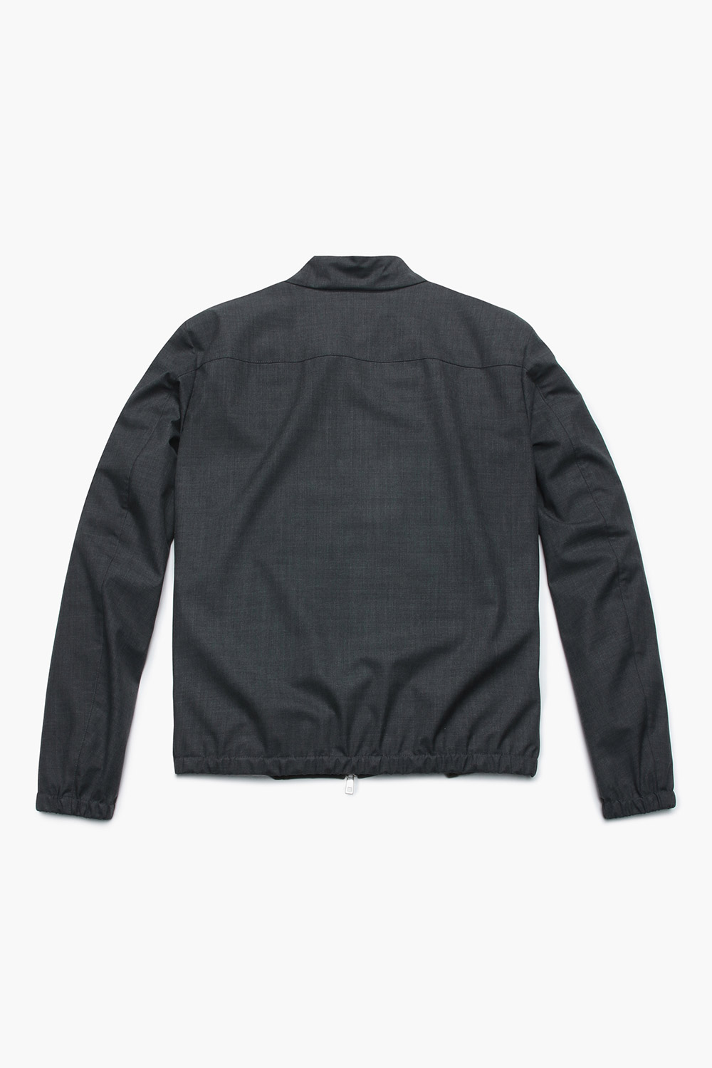 썸머 울 혼방 하이넥 베이직 블루종 점퍼 53T4089016