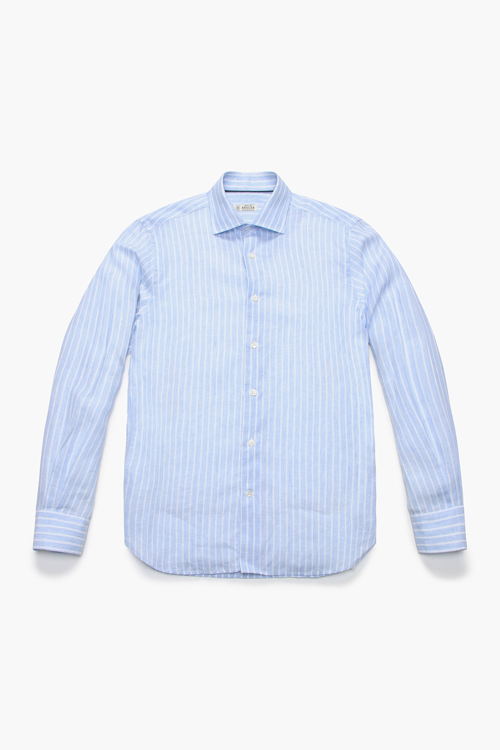 린넨 스트라이프 103 라이트블루 셔츠