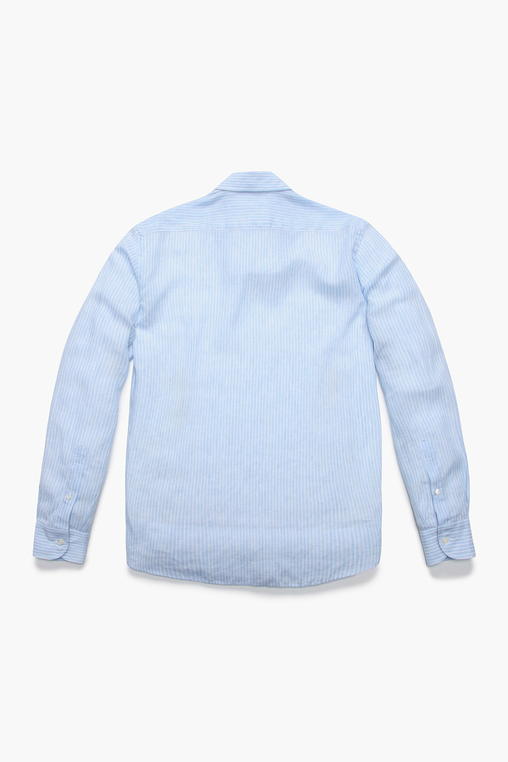 린넨 스트라이프 105 라이트블루 셔츠