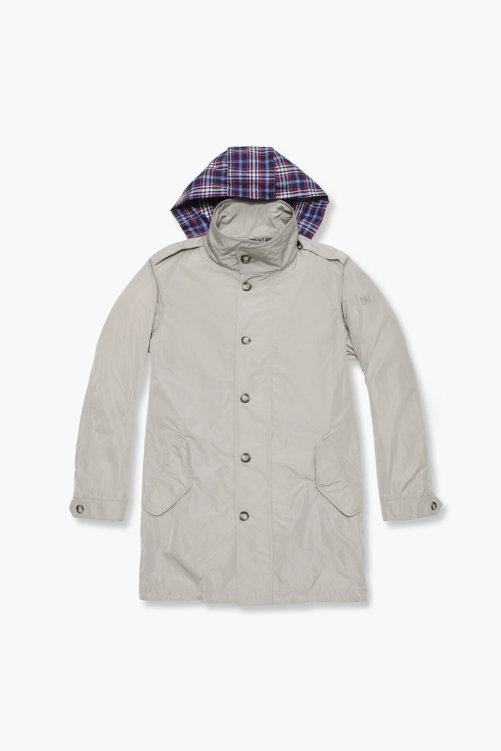 우븐 후드 트렌치 코트 42SS2310P354203